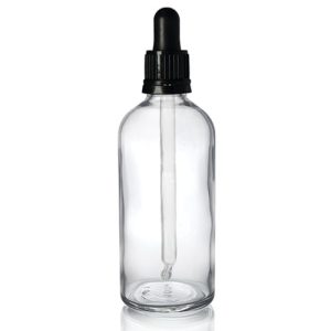 100ml Clear Glass Dropper Bottle