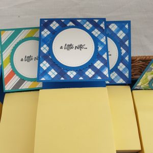 Assorted patterns post it note holders