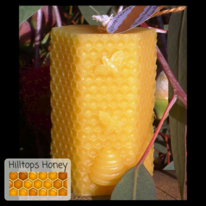 Beeswax Candle - Hexagonal Pillar - 8cm