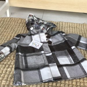 Black & White Check Coat