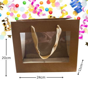 Kraft Gift bag with window