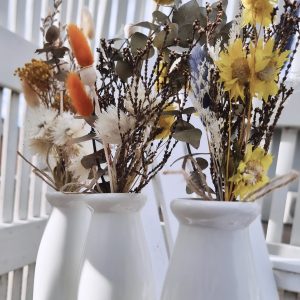 Preserved Flowers & Vase