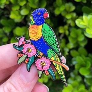 Rainbow Lorikeet Enamel Pin