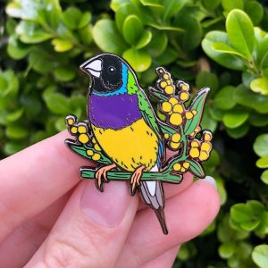Gouldian Finch - Enamel Pin
