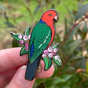 King Parrot (Male) Enamel Pin