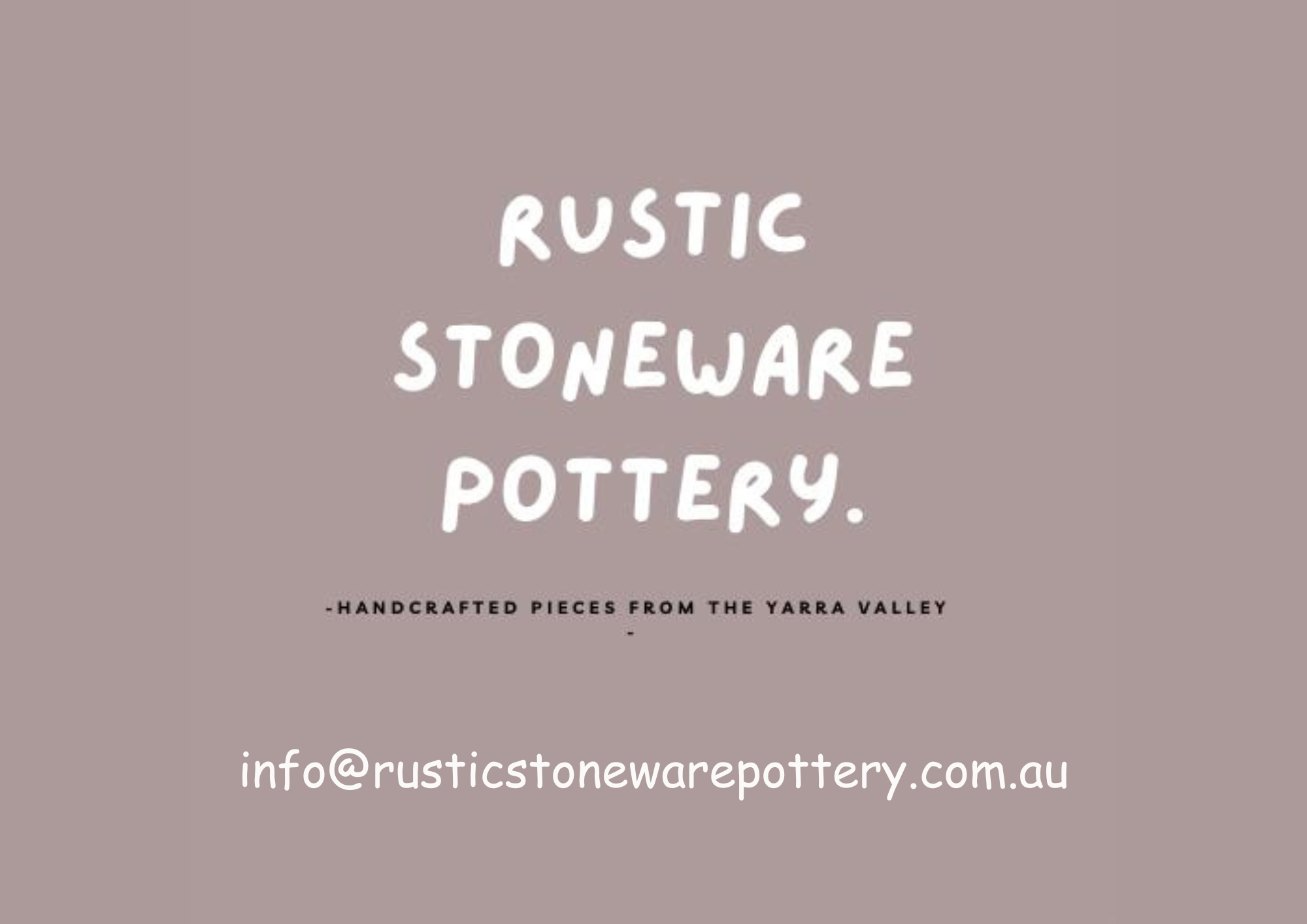 Rustic Stoneware Pottery