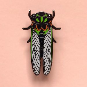 Cicada (Double Drummer) - Enamel Pin