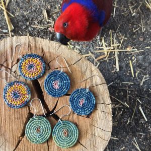 Raffia Earrings - Made to order