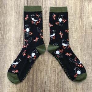 Willie Wagtail Socks (Black)