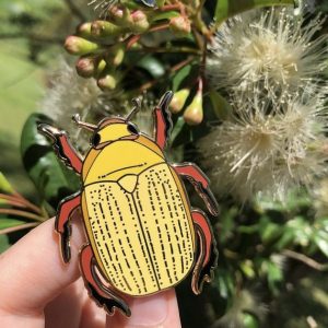 Christmas Beetle Enamel Pin