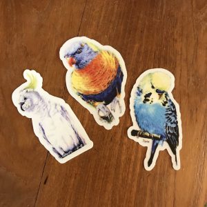 Bird Art stickers