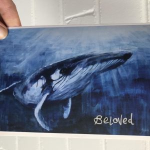 Greeting card - Whale 'Beloved'