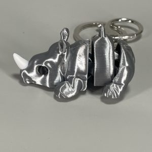 Rhinoceros Keychain