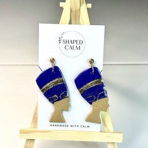 Polymer Clay Earrings Queen Nefertiti