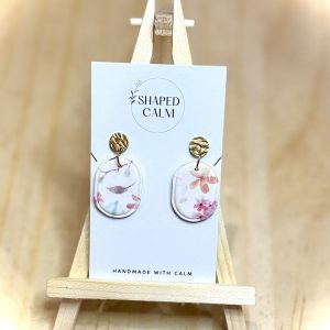 Polymer Clay Floral Dangle Earring