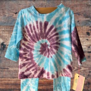 Turquoise and Purple Two (2) Piece Set