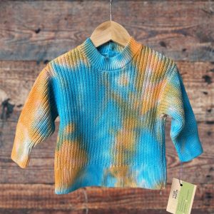 Baby Jumper - Turquoise and Orange