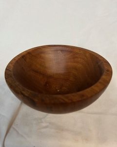 Small hardwood bowl