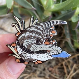 Blue-tongue Lizard Enamel Pin