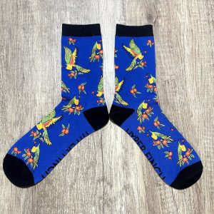 Rainbow Lorikeet Socks (Purple)