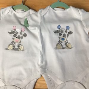 Ragged Giraffe Long Sleeve Bodysuit - Blue