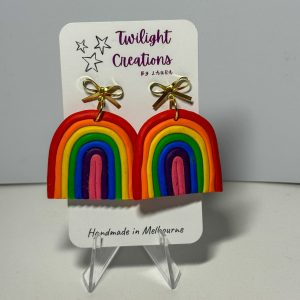Handcrafted Rainbow earrings