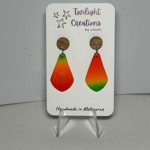 Polymer clay dangle earrings