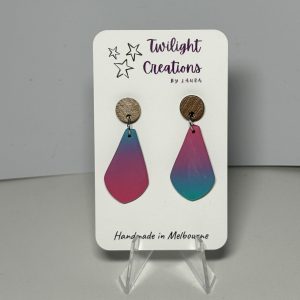 Polymer clay dangle earrings