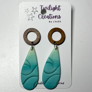 Polymer clay dangle earrings