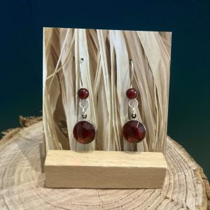 Ruby Red Earrings