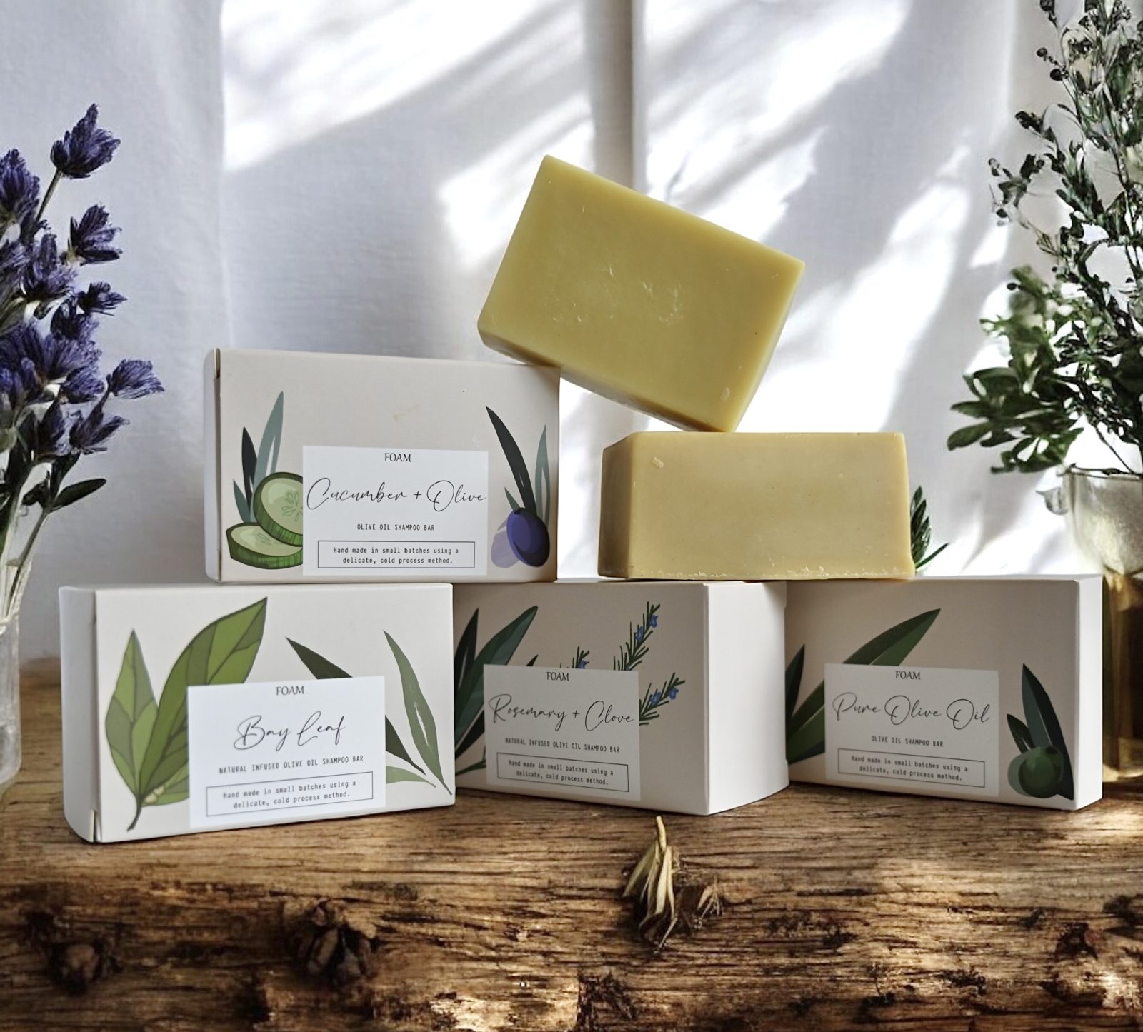 Foam Natural Shampoo Bars