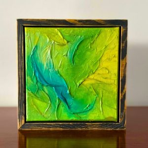 Lorikeet in flight - Original abstract art