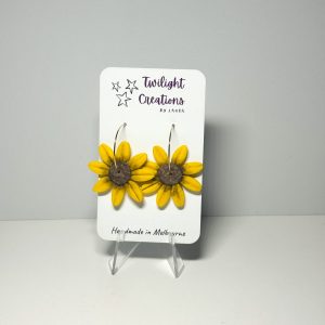 Handcrafted Sunflower hoops