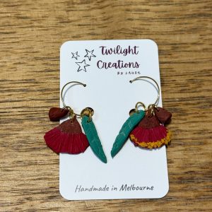 Handcrafted Australian floral earrings