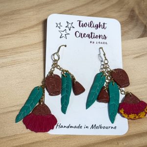 Handcrafted Australian floral earrings