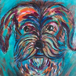 Dog Pet Portrait 1 - 12x16