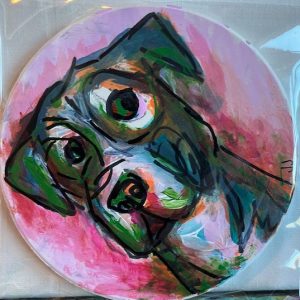 Ceramic Coaster - dog 1