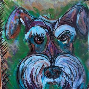 dog pet portrait 2 - 8X8