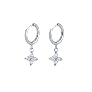 Starburst Hoops - Sterling Silver