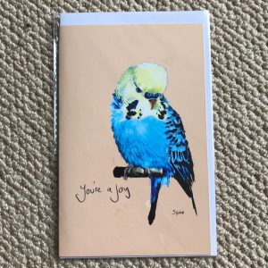 Greeting Card - Budgie 'you're a joy'