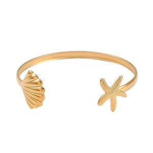 Mermaid Cuff - 18K Gold Plated Stainless Steel