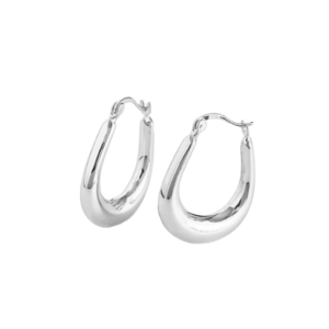 Trina Hoops Sterling Silver