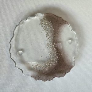 Resin Geode Coaster - Champagne Clear