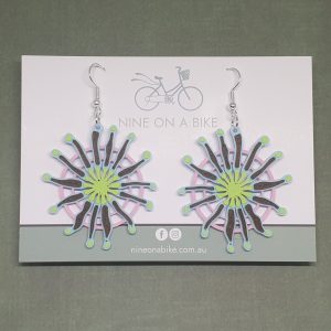 Firewheel Earrings (Kyoto/Silver)