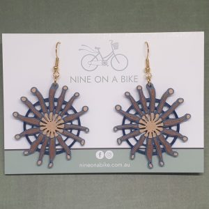 Firewheel Earrings (Bolsena/Gold)