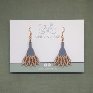 Eucalyptus Flower Earrings (Bolsena/Rose Gold)