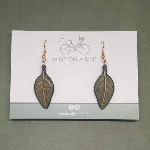 Petite Gum Leaf Earrings(Gitega/Rose Gold)
