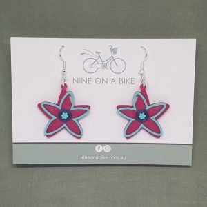 Crowea Earrings (Chefchaouen/Silver)