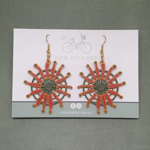 Firewheel Earrings (Lyon/Gold)