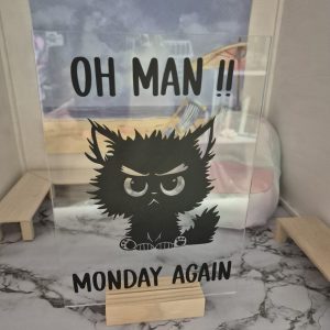 Acrylic Sign - Oh Man!!